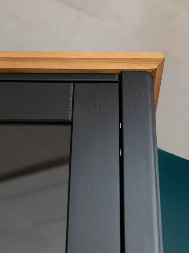 Шкаф для посуды с ящиками 22 Пенни блэк/антик 24