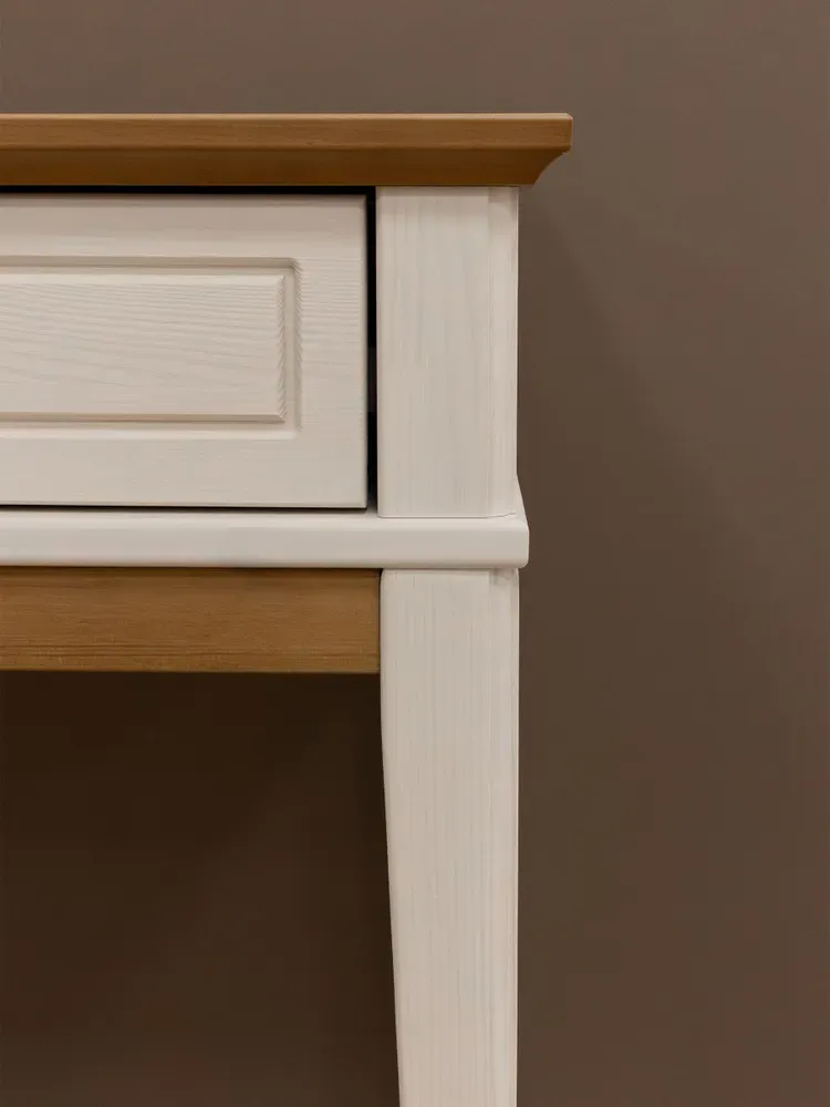 Стол туалетный с ящиками Пенни белый воск-антик 24