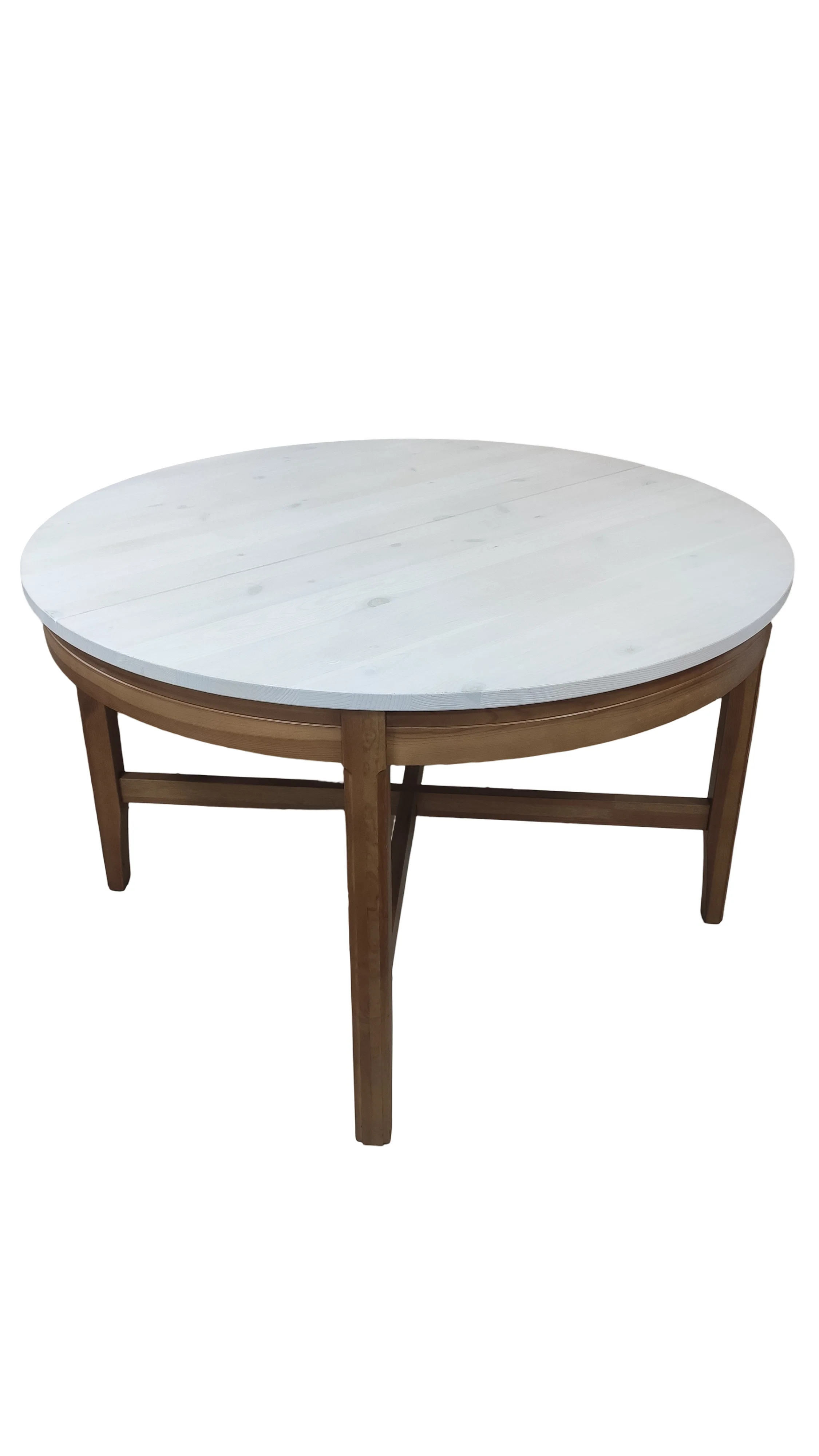 Стол обеденный Гранада раздвижной белый воск/браун (выставочный образец)