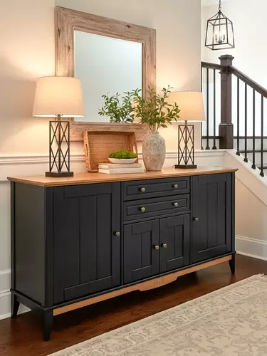 Тумба с двумя ящиками 222 Пенни  блэк/антик 24