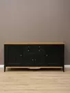 Тумба с двумя ящиками 222 Пенни  блэк/антик 24