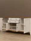 Тумба с двумя ящиками 222 Пенни  белый воск/антик 24