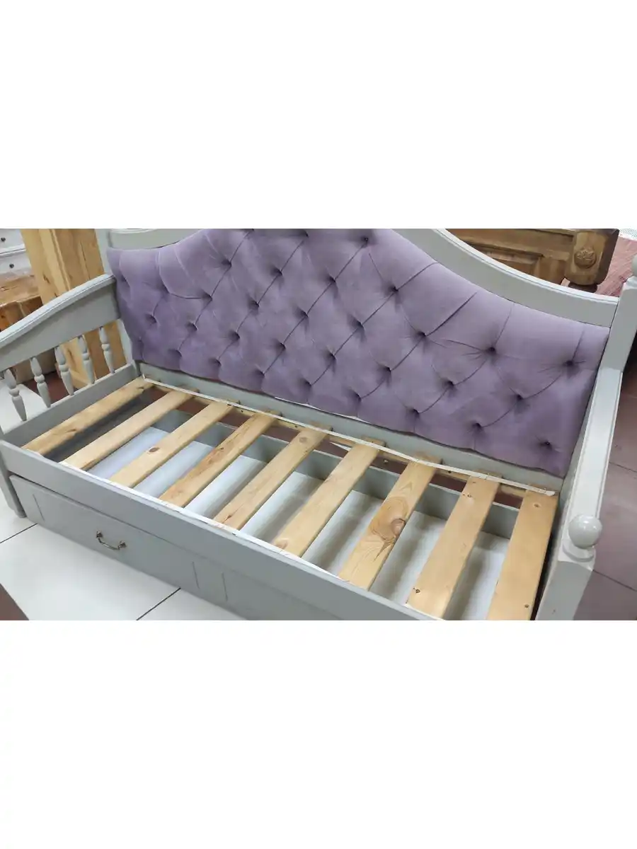 ДИВАН ИЗ ДЕРЕВА 2 ЯЩИКА ВАЛЕНСИЯ 2-15 (ВЫСТАВОЧНЫЙ ОБРАЗЕЦ)