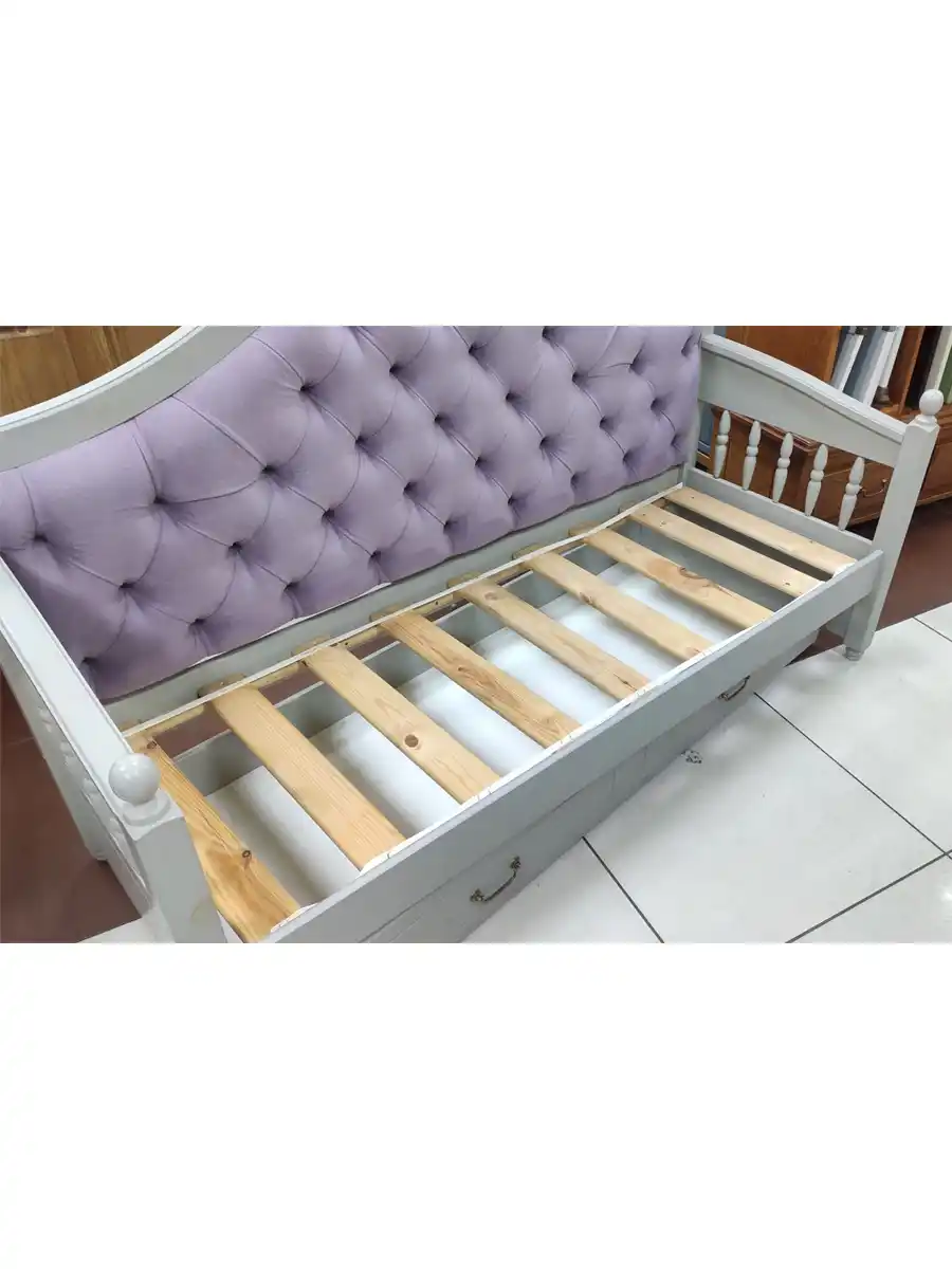 ДИВАН ИЗ ДЕРЕВА 2 ЯЩИКА ВАЛЕНСИЯ 2-15 (ВЫСТАВОЧНЫЙ ОБРАЗЕЦ)