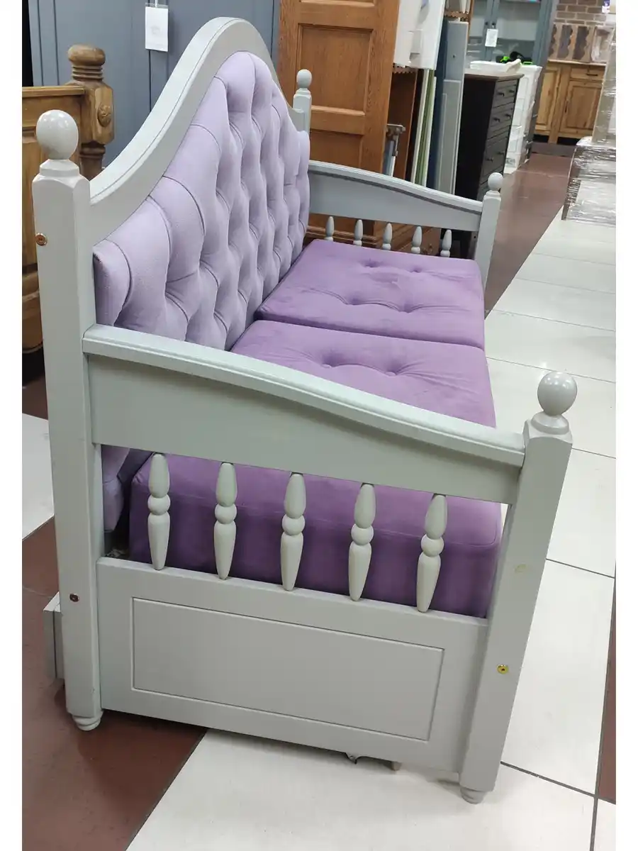 ДИВАН ИЗ ДЕРЕВА 2 ЯЩИКА ВАЛЕНСИЯ 2-15 (ВЫСТАВОЧНЫЙ ОБРАЗЕЦ)