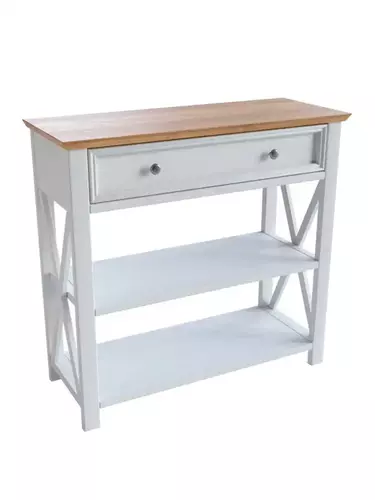 Консоль Форест (Тумба 01) белый воск/антик  (выставочный образец)