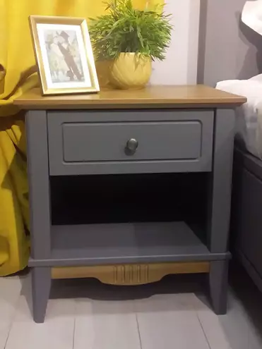 Тумба Пенни прикроватная серый 7046/антик 24 (выставочный образец)