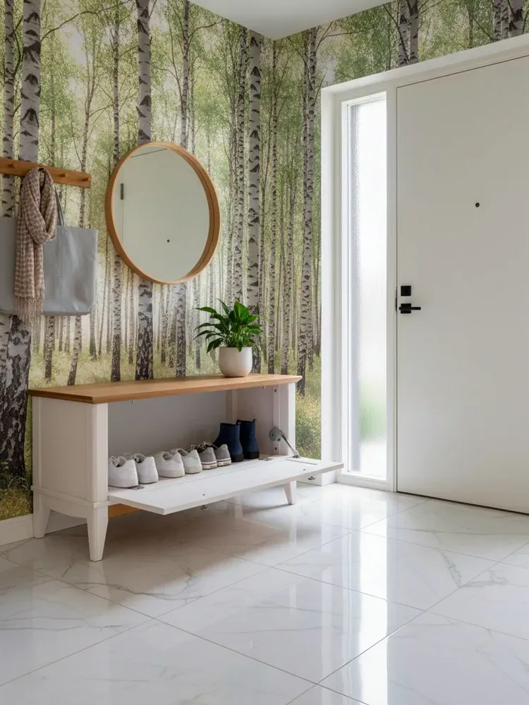 Тумба для обуви Пенни белый воск/антик 24