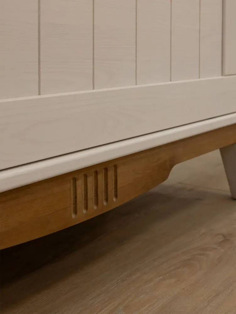 Тумба для обуви Пенни белый воск/антик 24