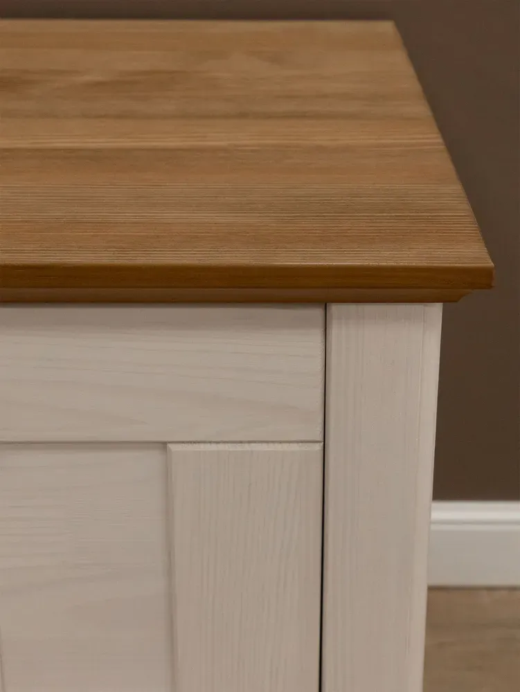 Тумба для обуви Пенни белый воск/антик 24