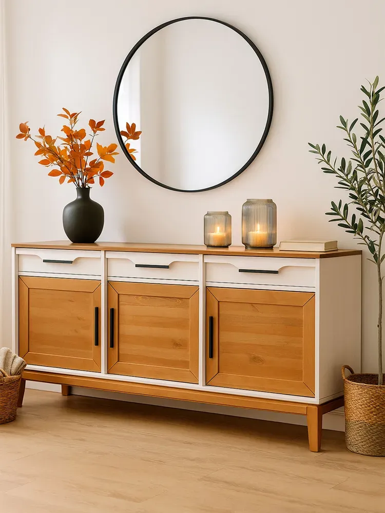 Тумба 3 ящика 33 Гранада белый воск/антик 24