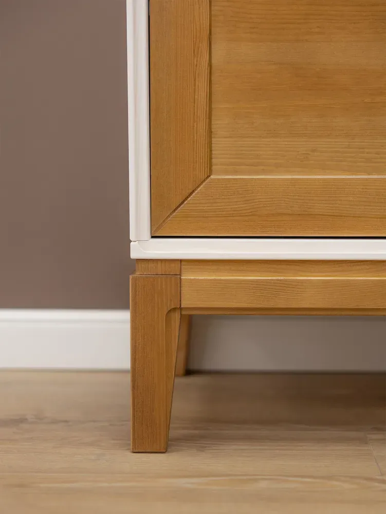 Тумба 3 ящика 33 Гранада белый воск/антик 24