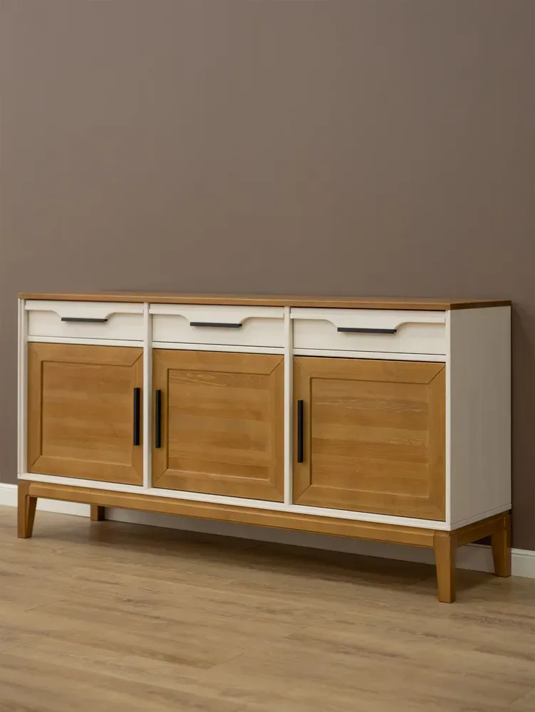 Тумба 3 ящика 33 Гранада белый воск/антик 24