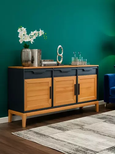 Тумба с дверками 33 Гранада серый 7016/антик 24