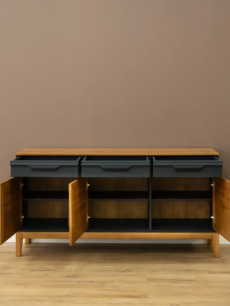 Тумба с дверками 33 Гранада серый 7016/антик 24