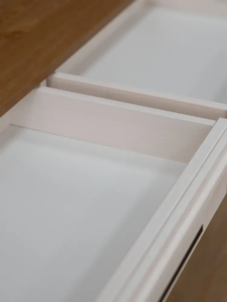 Тумба с 2 ящиками 22 Гранада белый воск/антик 24