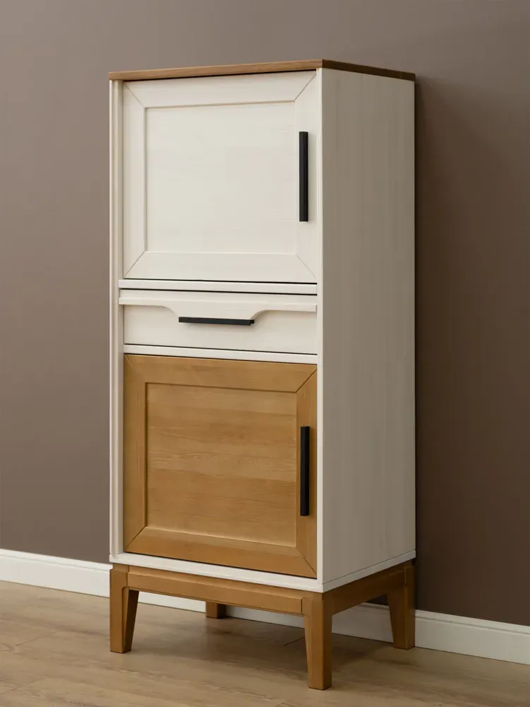 Шкаф буфет для посуды 21 Гранада белый воск/антик 24