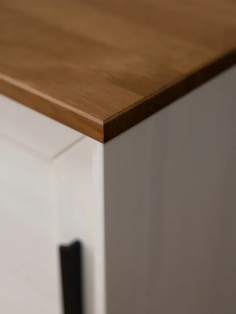 Шкаф буфет для посуды 21 Гранада белый воск/антик 24