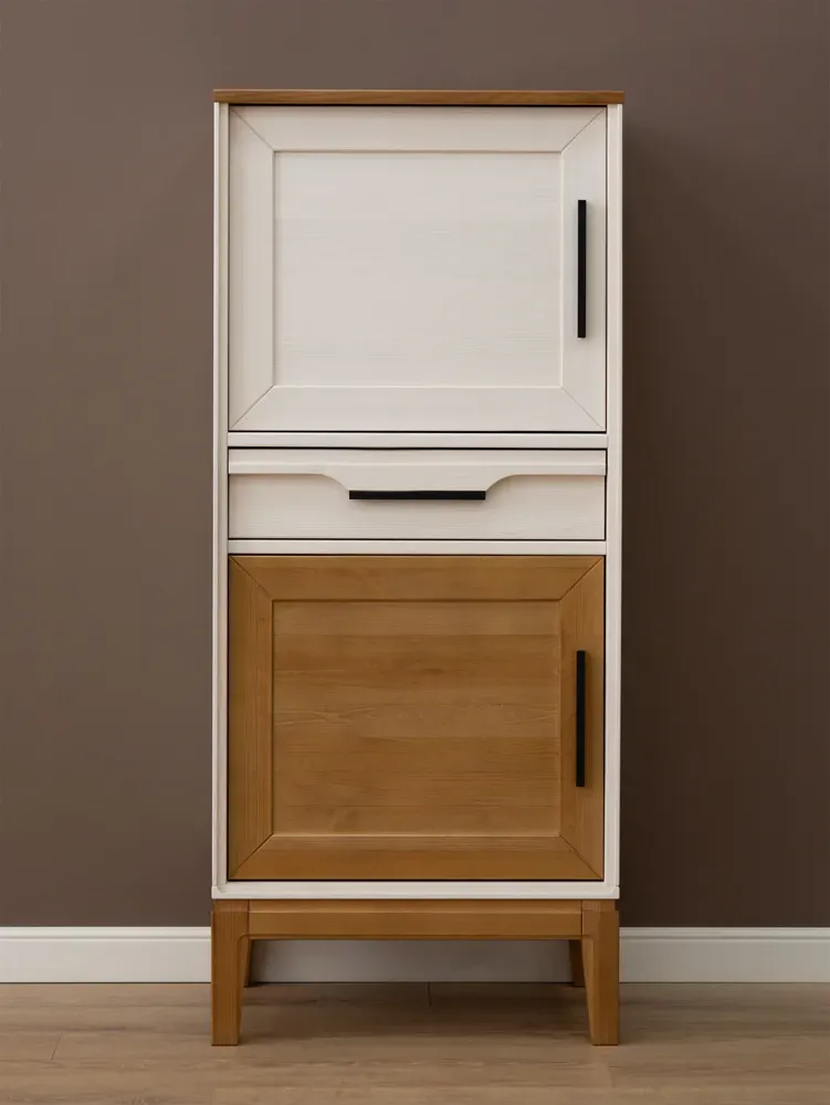 Шкаф буфет для посуды 21 Гранада белый воск/антик 24