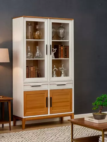 Шкаф с дверцами и ящиками для посуды 222 Гранада белый воск/антик 24