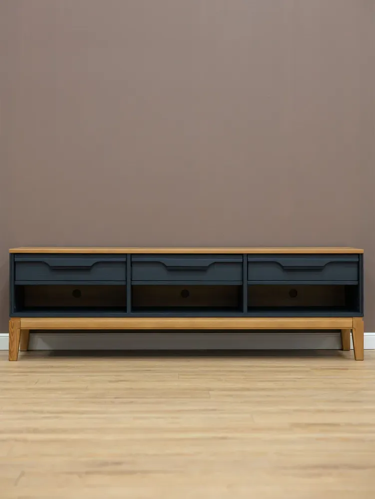 Тумба ТВ с ящиками 03 Гранада серый 7016/антик 24