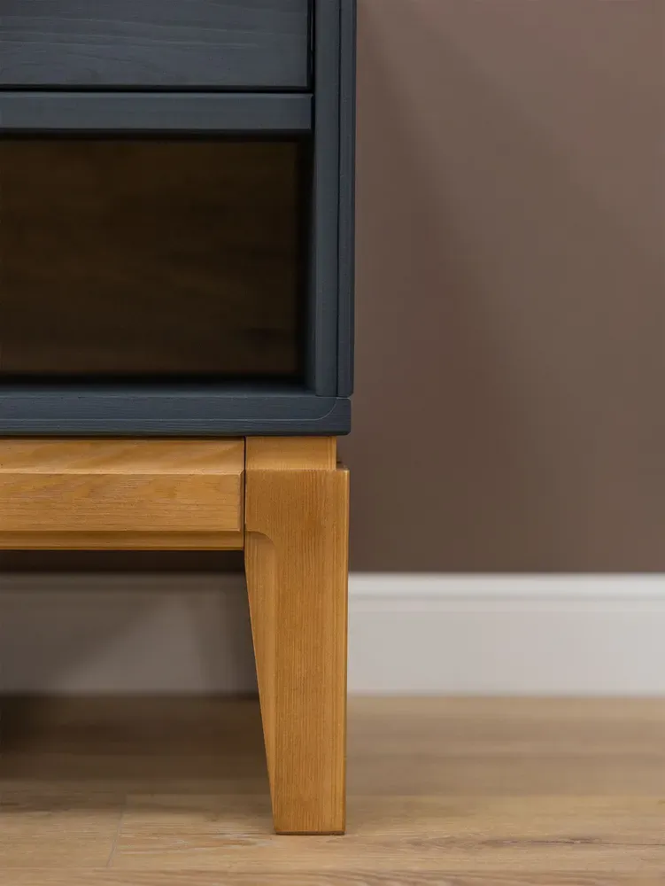 Тумба ТВ с ящиками 03 Гранада серый 7016/антик 24