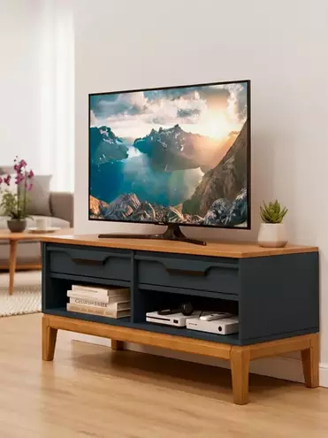 Тумба ТВ 02 Гранада серый 7016/антик 24