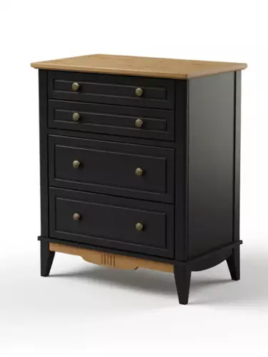 Комод 022 Пенни блэк/антик 24 (NN новые направляющие)