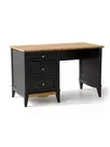Стол письменный 120 Пенни блэк/антик 24 (NN новые направляющие)