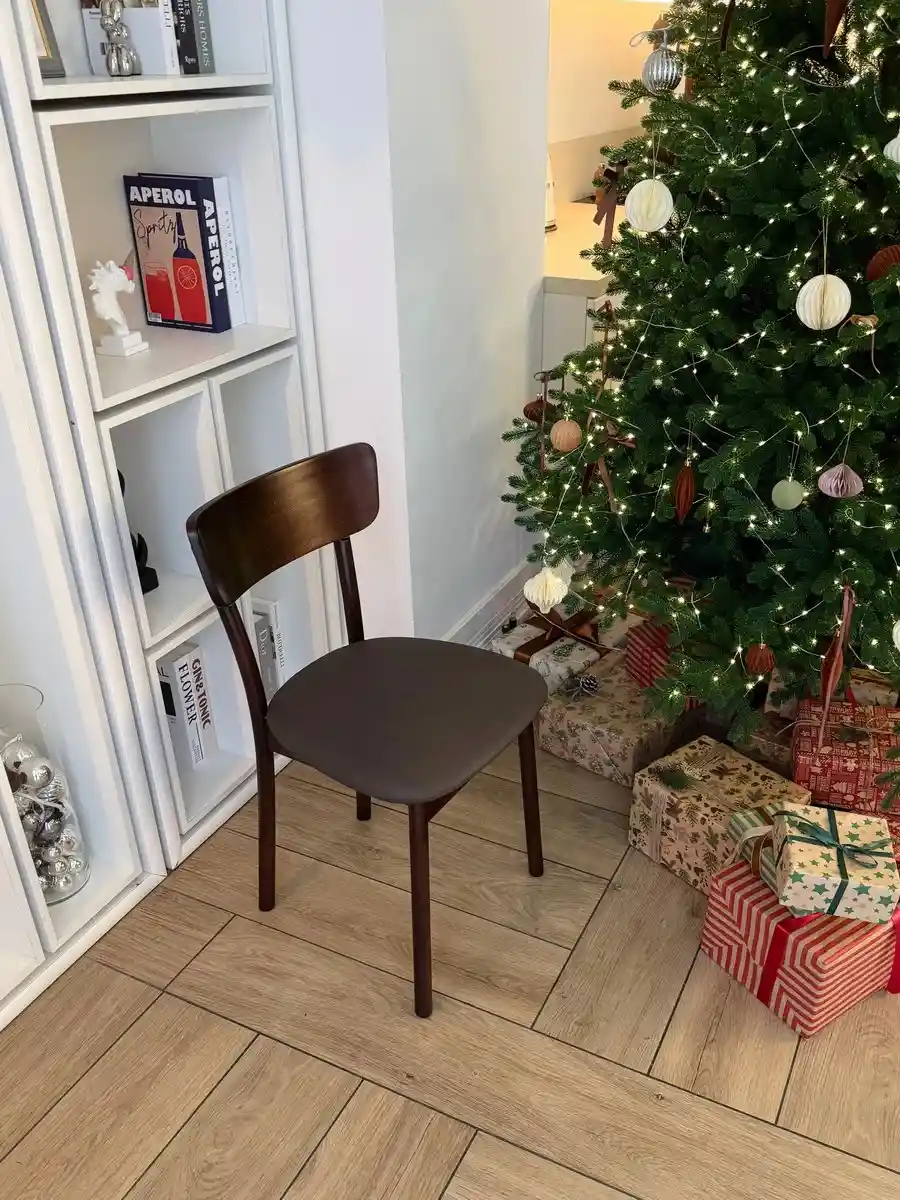 Кухонный деревянный стул Хорн, темно-коричневый