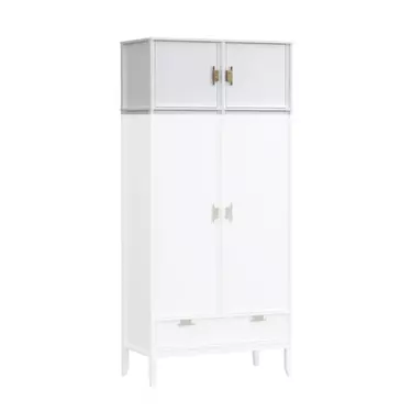 Антресоль 2х дверного шкафа Бридж белый лак