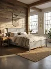 Кровать из натурального дерева Пенни 1600х2000 серый-7046 антик 24
