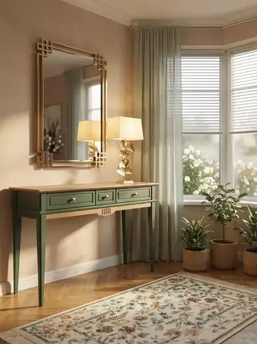 Стол туалетный 120 Пенни грин 6020/антик 24