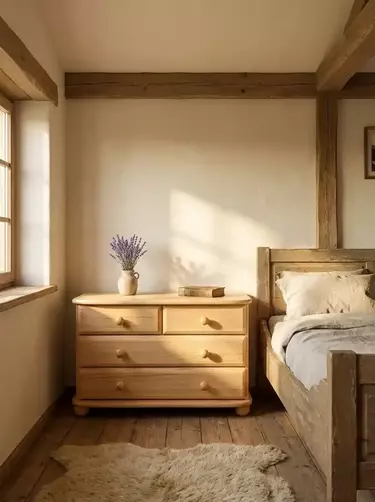 Комод с 4 ящиками массив сосны Вокко 82-04