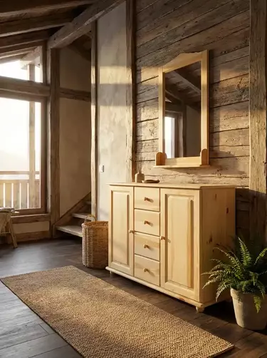 Комод с 4 ящиками из сосны Вокко 61-24