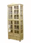 Книжный шкаф Норд 133 со стеклянными дверцами с ящиками