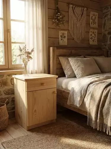 Тумба из массива с ящиком Фаина