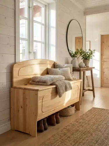 Комод с откидной крышкой из сосны (84-00)