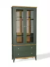 Шкаф для посуды 22 Пенни грин 6020/антик 24  (NN новые направляющие)