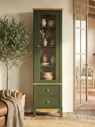 Шкаф для посуды 12 Пенни изумруд/антик 24 (NN новые направляющие)