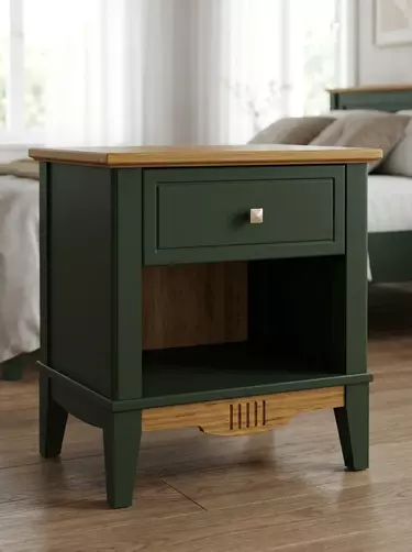 Тумба прикроватная Пенни грин 6020/антик 24 (NN новые направляющие)