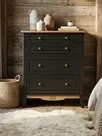 Комод 022 Пенни блэк/антик 24 (NN новые направляющие)