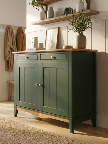 Комод буфета Пенни (Тумба буфета 22) грин 6020/антик 24 (NN новые направляющие)