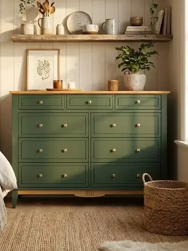 Комод 036 Пенни грин 6020/антик 24 (NN новые направляющие)