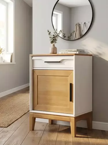 Тумба 11 Гранада белый воск/антик 24