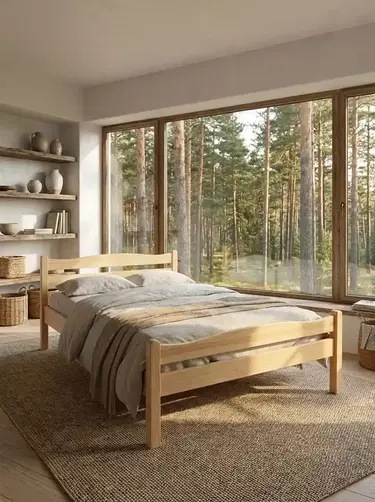 Кровать из массива сосны Калевала 1600х2000 (выставочный образец)