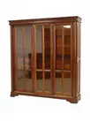 Шкаф из натурального дерева Луи Филипп книжный трёхстворчатый ОВ 01