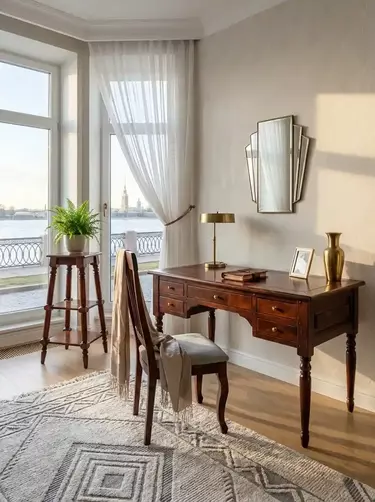 Стол с 5 ящиками  Луи Филипп письменный ОВ 02 