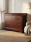 Комод с 3 ящиками дуб Луи Филипп ОВ 08