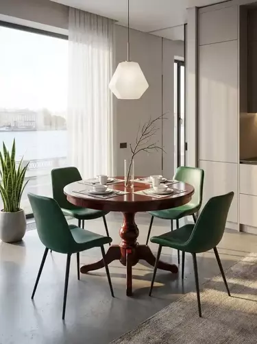 Стол круглый Луи Филипп обеденный ОВ 03 раскладной